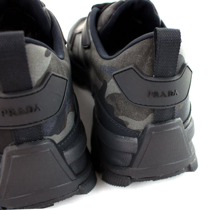 Prada Nylon Camo Trainers Black