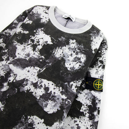 Stone Island Junior 61646 Camouflage Sweatshirt Pearl V0061
