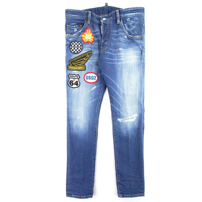 Dsquared2 Patch Logos Skater Jeans Denim 470