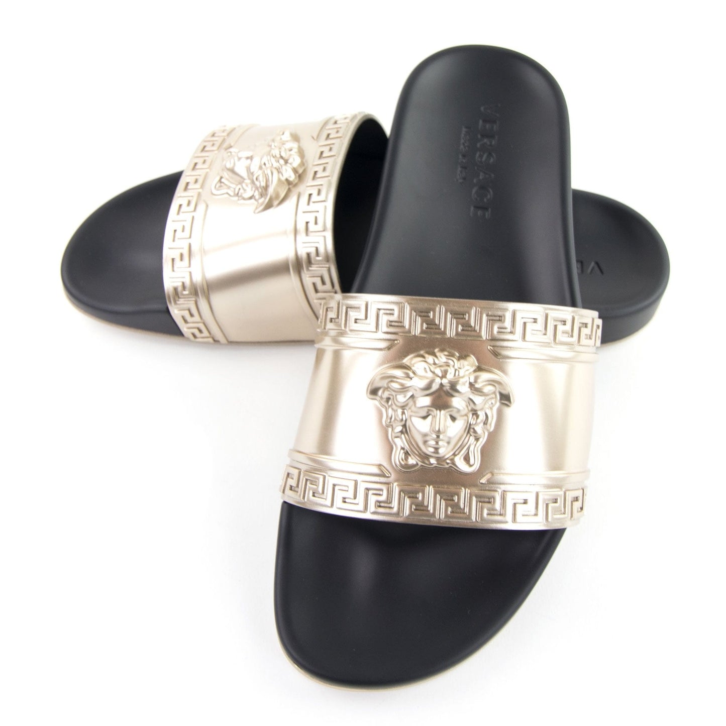 Versace Pool Sliders Gold