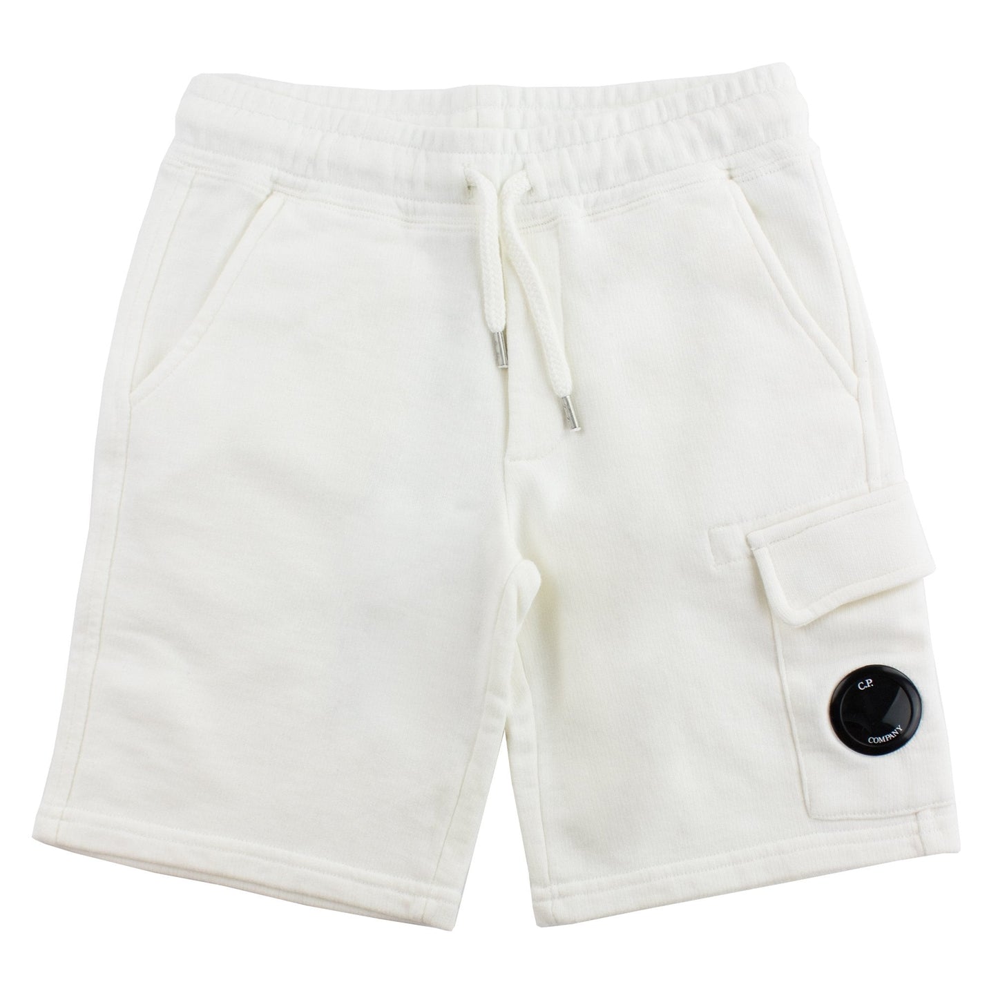 Cp Company Undersixteen Lens Logo Bermuda Shorts White 103