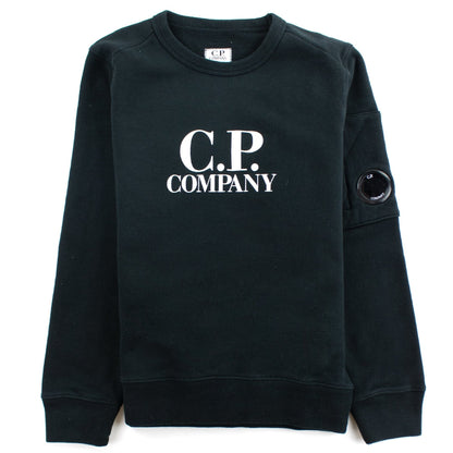 Cp Company Undersixteen Basic Lens Crewneck Sweatshirt Black 999