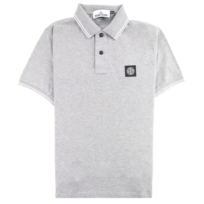 Stone Island 22s18 Slim Fit Polo Shirt Grey V0m64