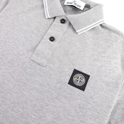 Stone Island 22s18 Slim Fit Polo Shirt Grey V0m64