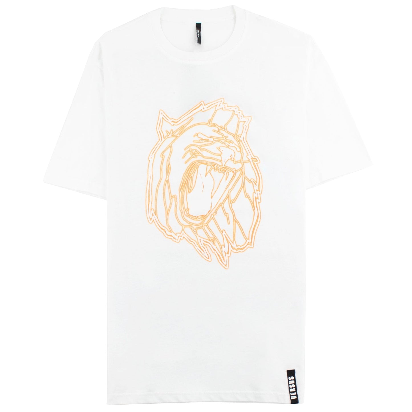 Versace Versus Lion Head Print T-shirt White