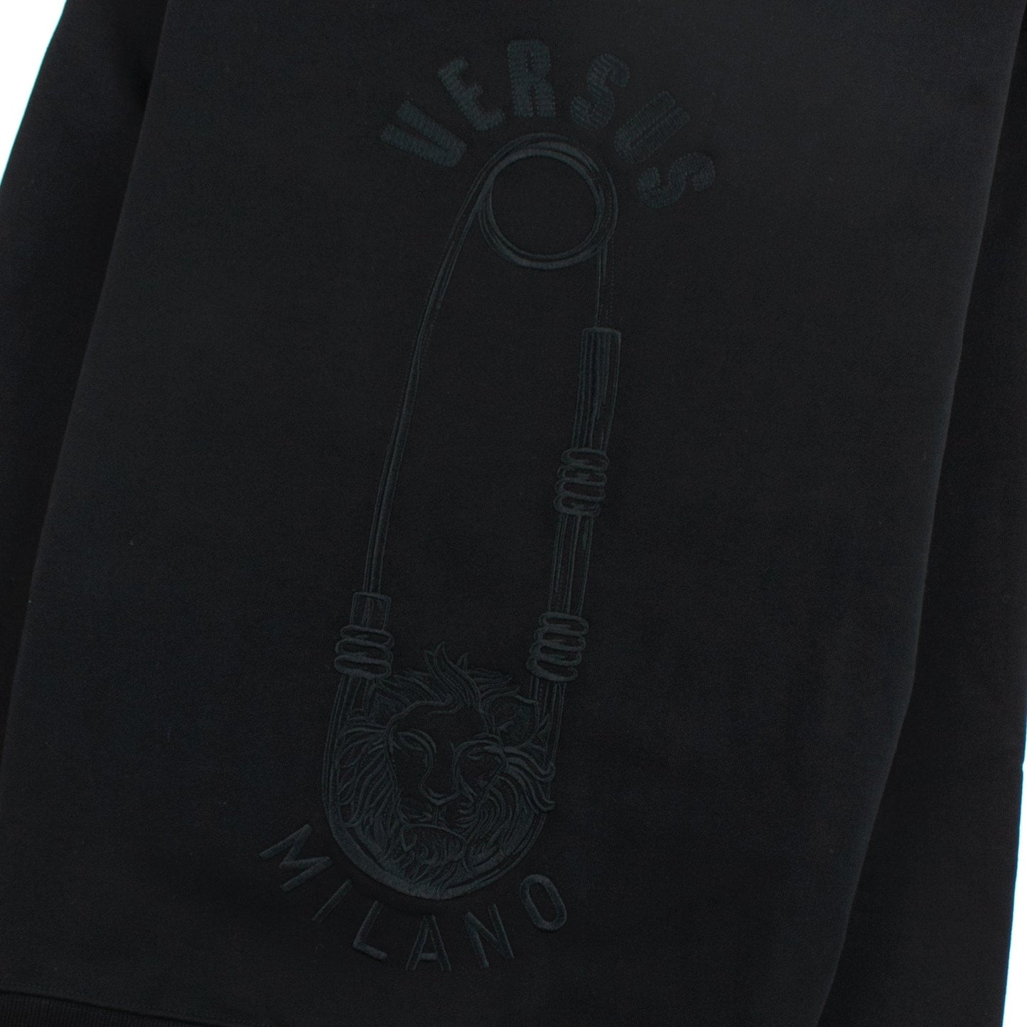 Versace Versus Embroidered Pin Sweatshirt Black