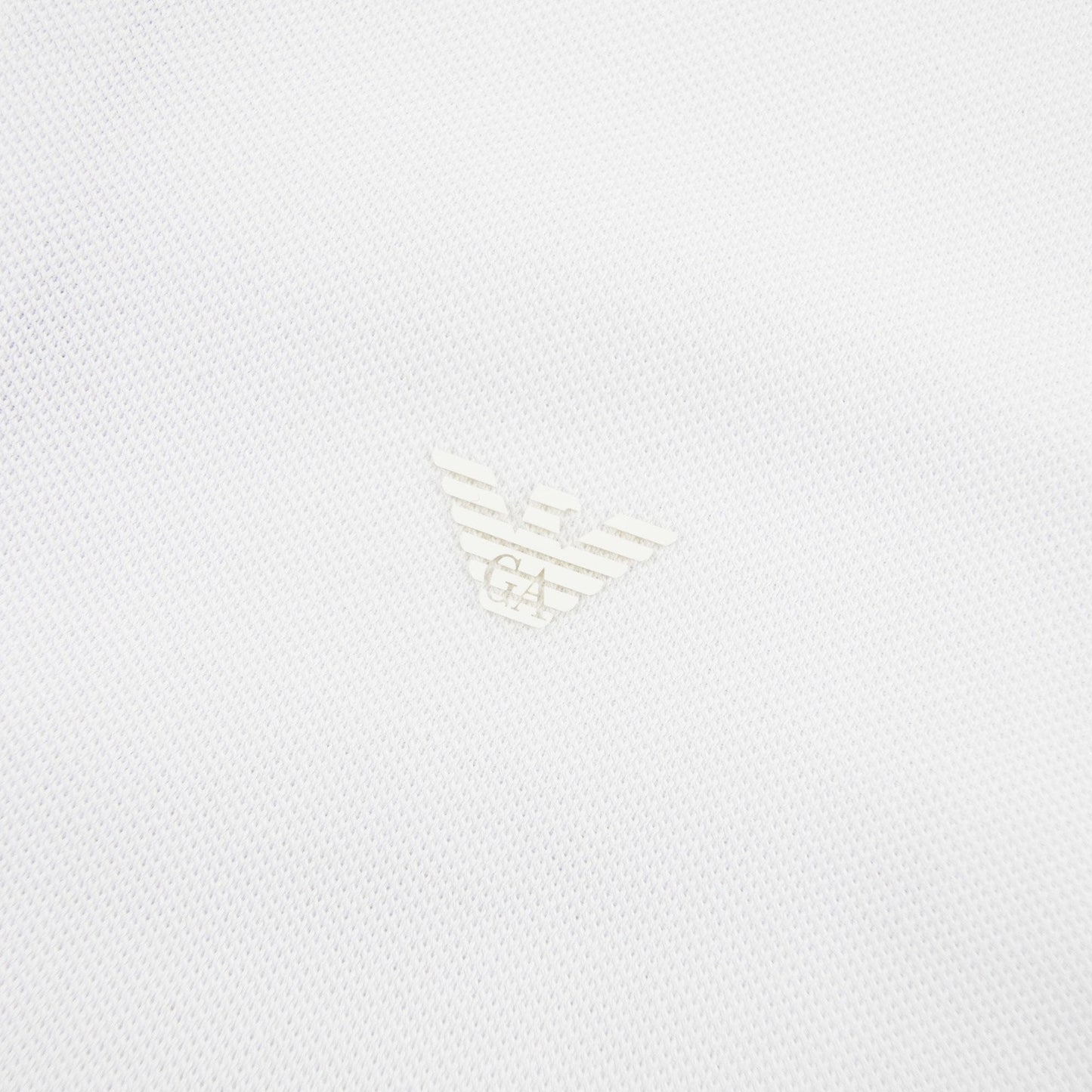 Emporio Armani Logo Short Sleeve Polo Shirt White 0100