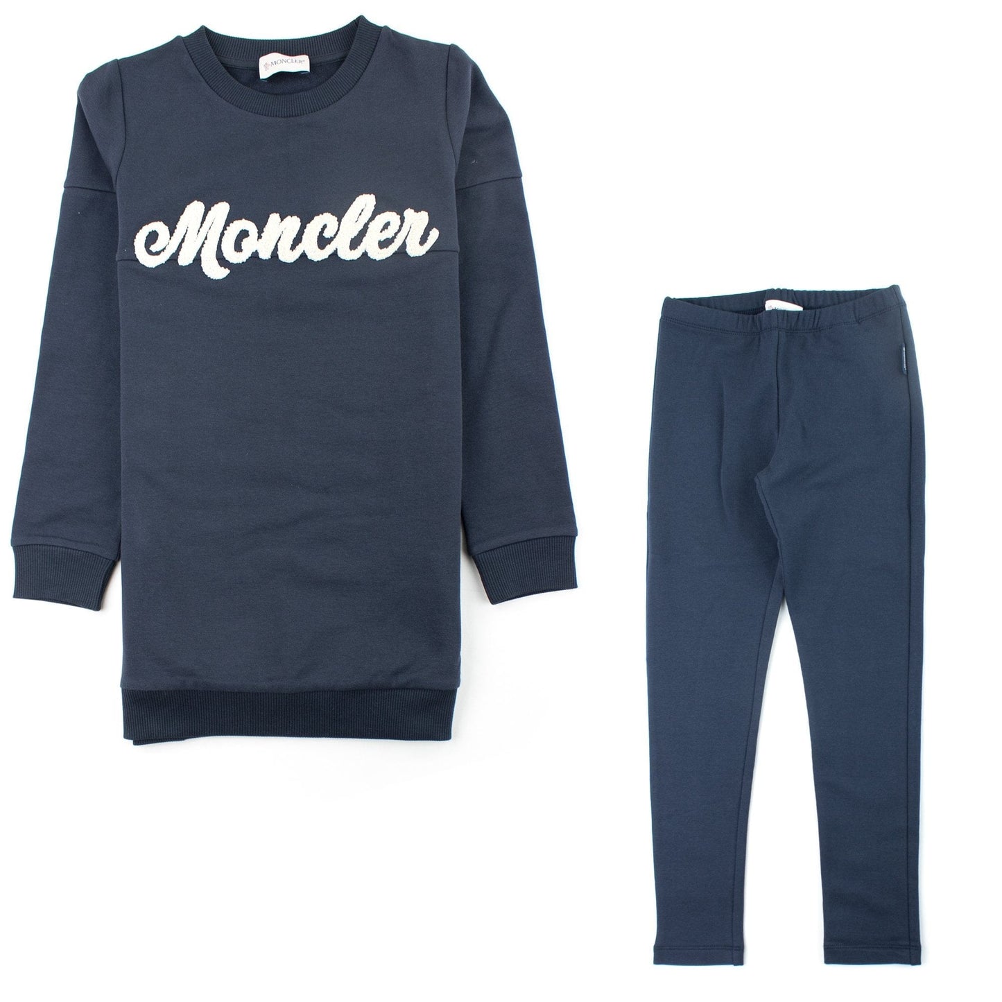 Moncler Junior Girls Long Sleeve Tracksuit Navy