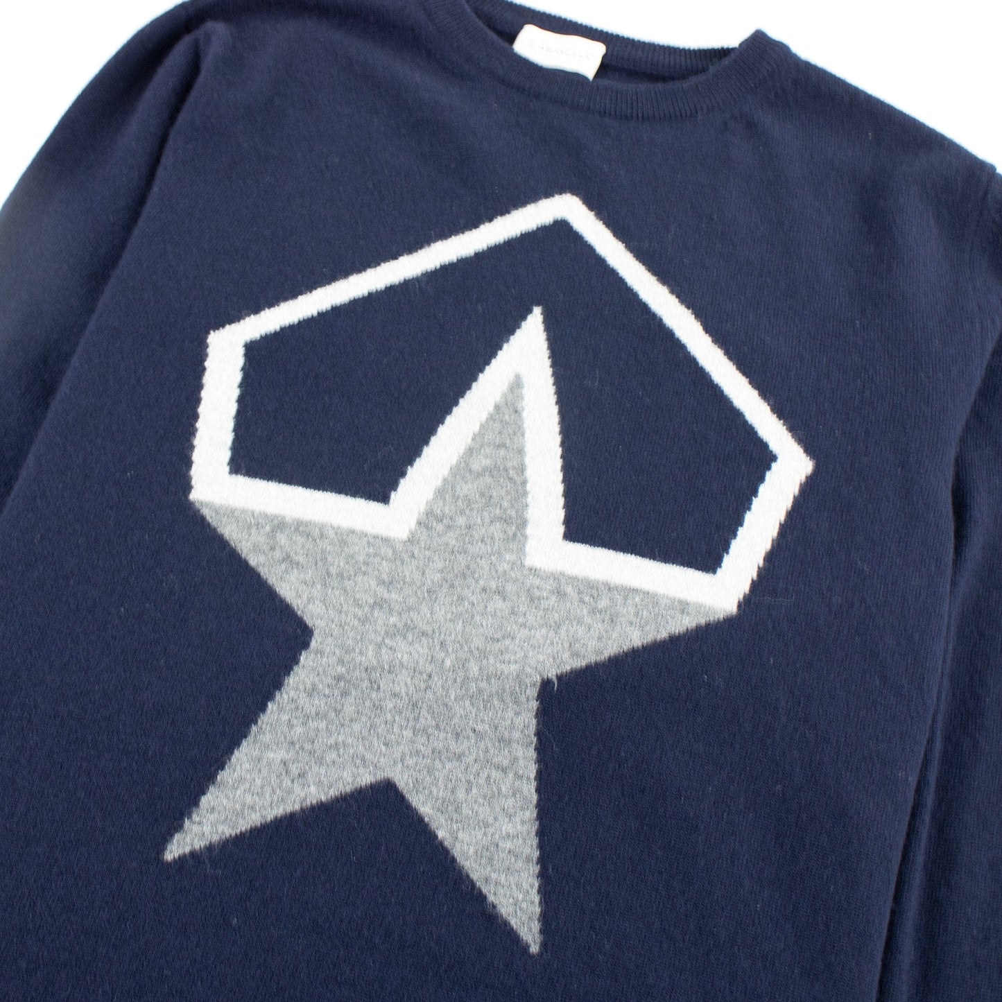 Moncler Star Knitted Sweatshirt Navy