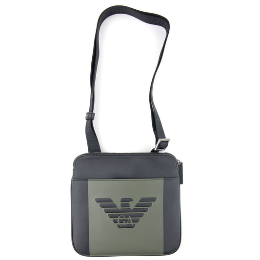 Emporio Armani Embossed Logo Cross Body Bag Khaki