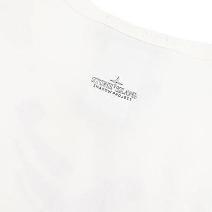 Stone Island Shadow Project 20610 Printed Catch Pocket T-shirt Natural V0099