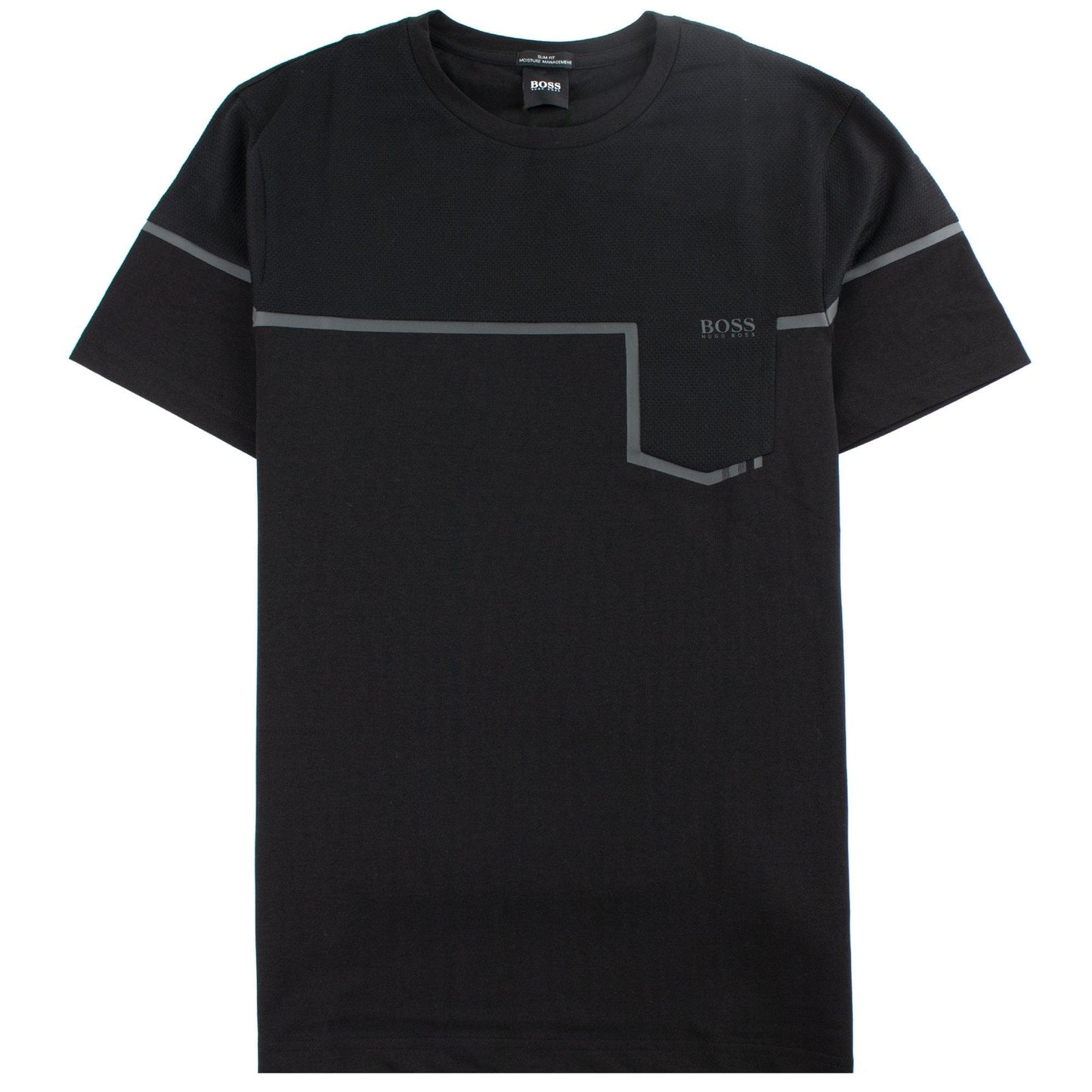 Hugo Boss Slim-fit Mixed-material T-shirt Black
