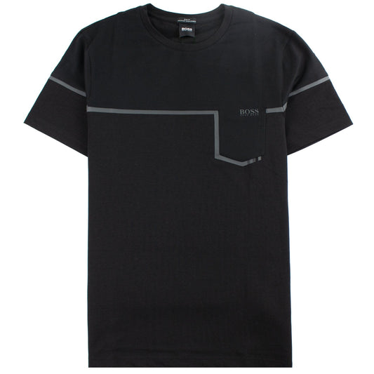 Hugo Boss Slim-fit Mixed-material T-shirt Black