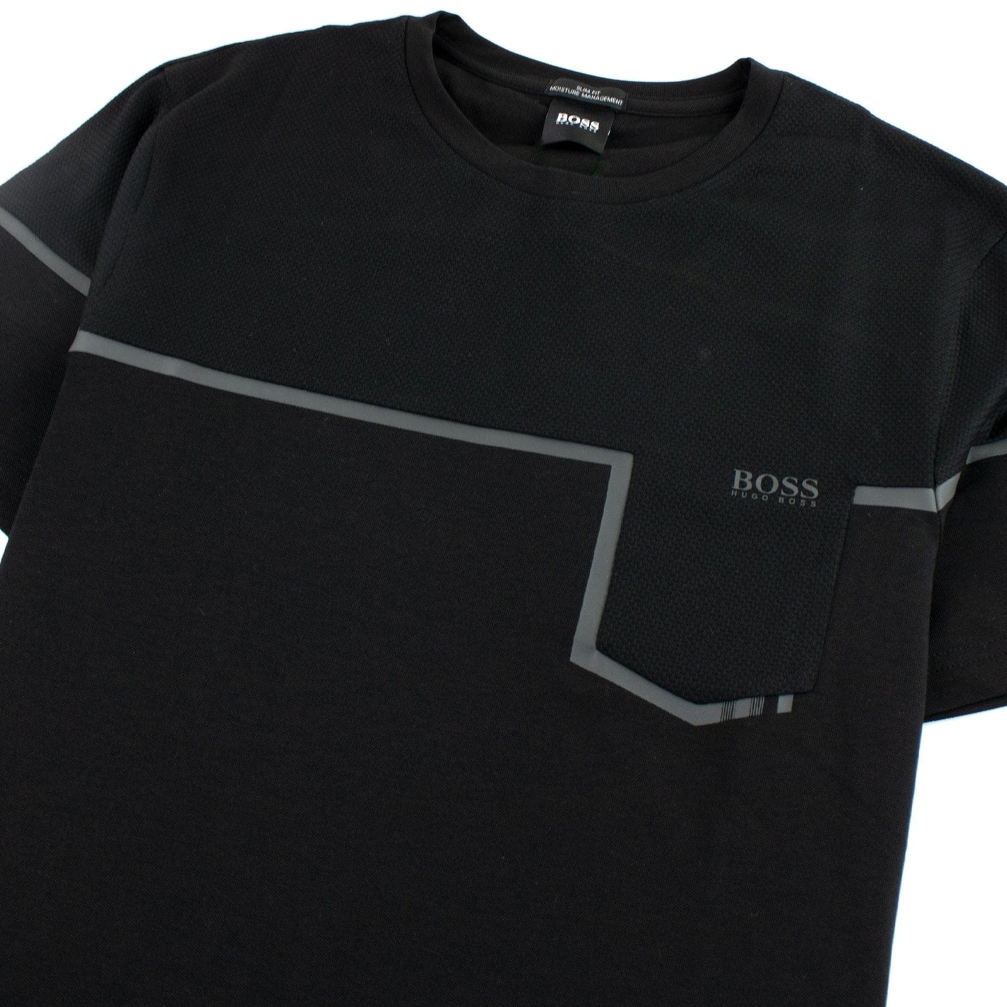 Hugo Boss Slim-fit Mixed-material T-shirt Black
