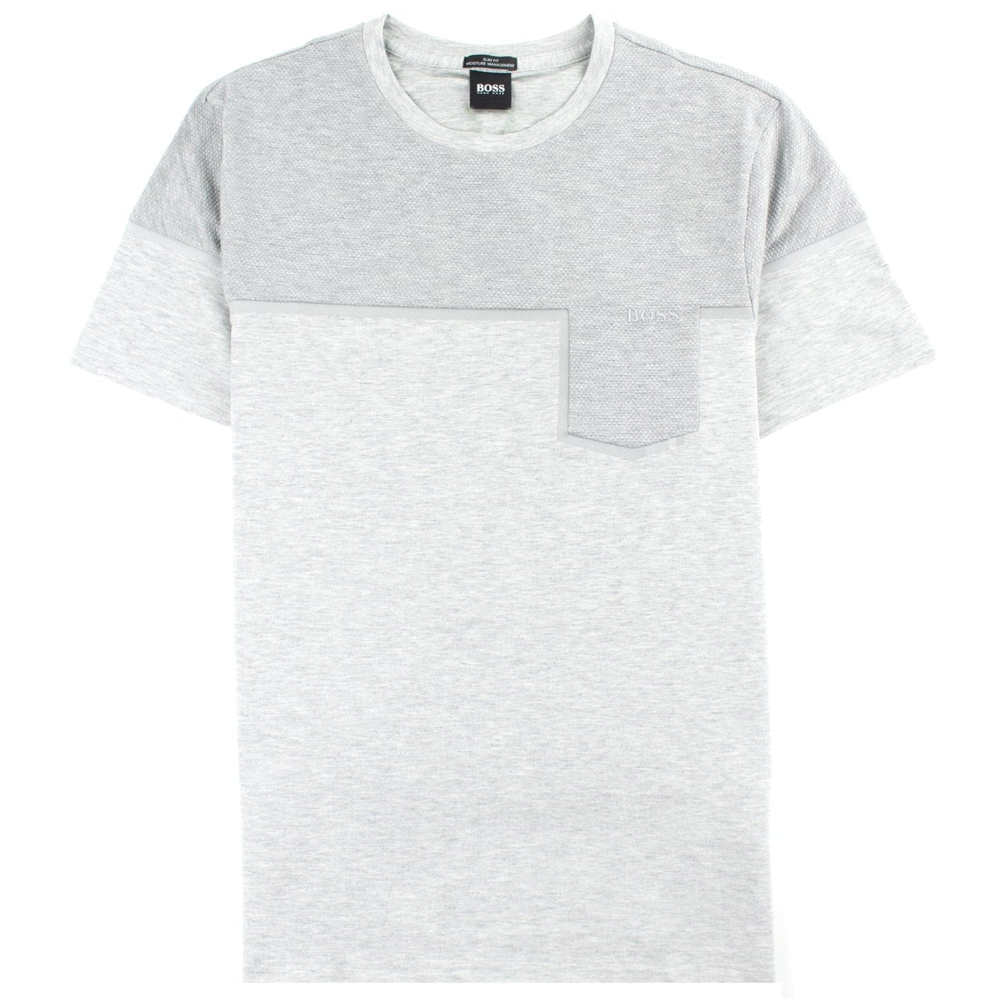 Hugo Boss Slim-fit Mixed-material T-shirt Grey