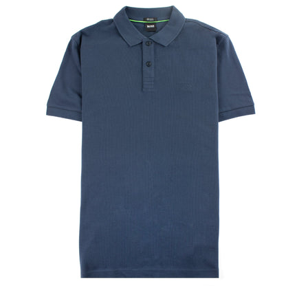 Hugo Boss Regular-fit Polo Shirt In Pima-cotton Navy
