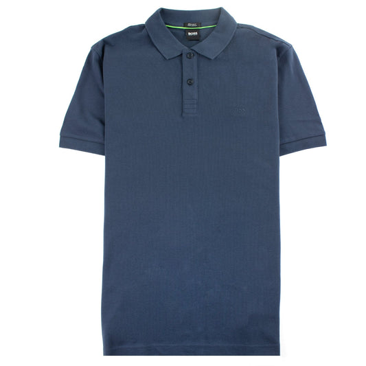 Hugo Boss Regular-fit Polo Shirt In Pima-cotton Navy