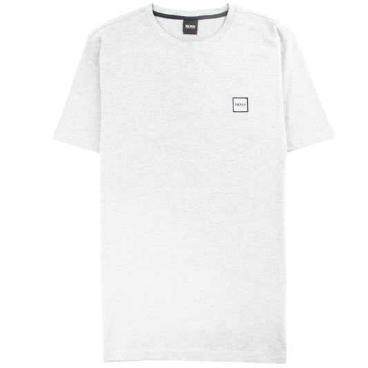 Hugo Boss Crew-neck T-shirt In Single-jersey Cotton Grey
