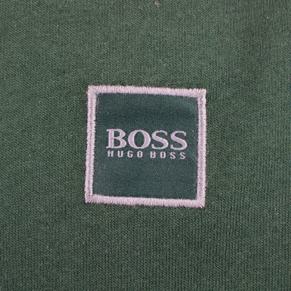 Hugo Boss Crew-neck T-shirt In Single-jersey Cotton Green