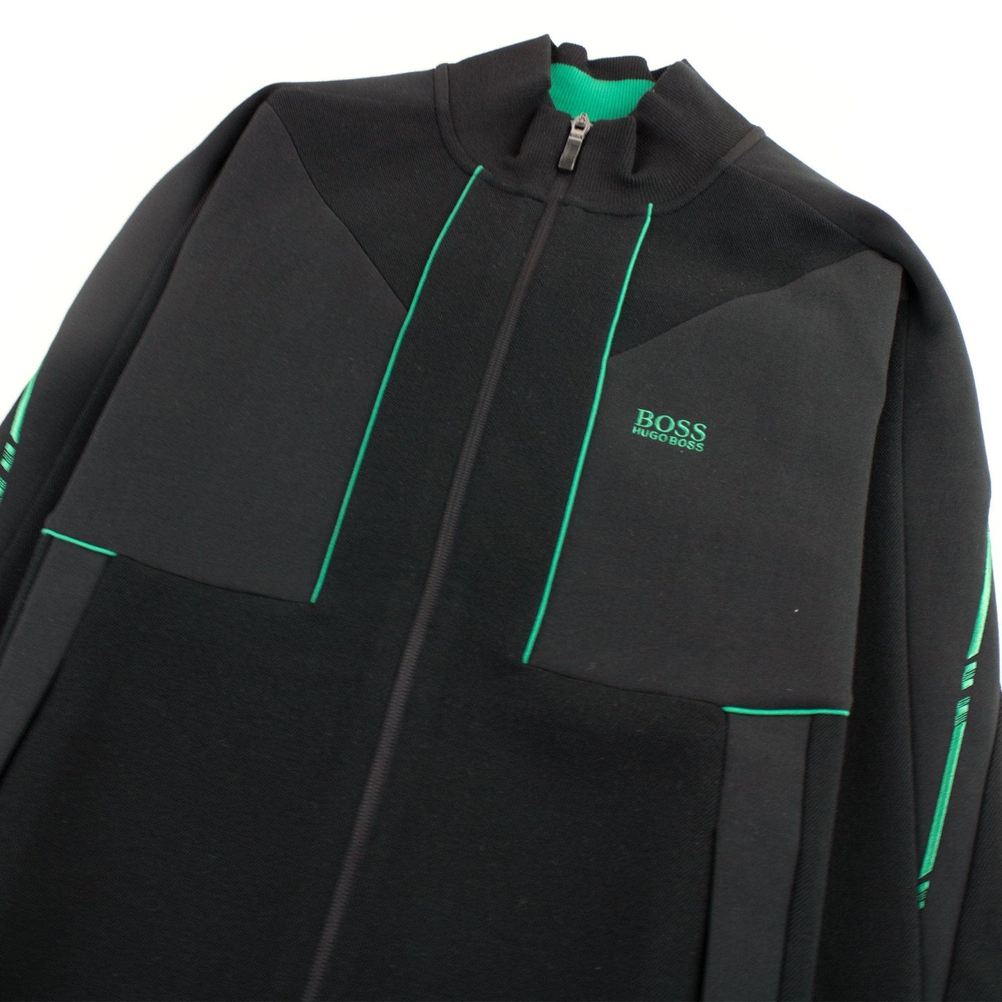 Hugo Boss Regular-fit Sweatshirt With Embroidered Logo Black