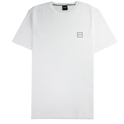 Hugo Boss Crew-neck T-shirt In Single-jersey Cotton White