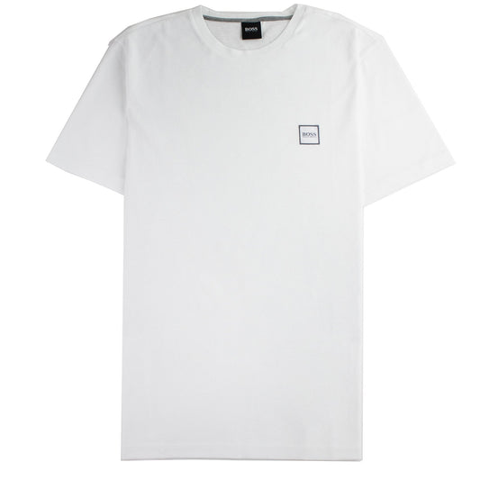 Hugo Boss Crew-neck T-shirt In Single-jersey Cotton White