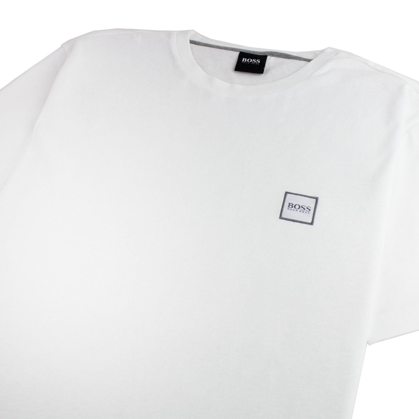 Hugo Boss Crew-neck T-shirt In Single-jersey Cotton White