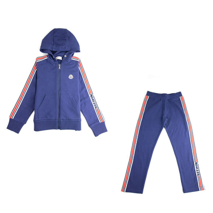 Moncler Junior Maglia Complete Tracksuit Dark Blue 749