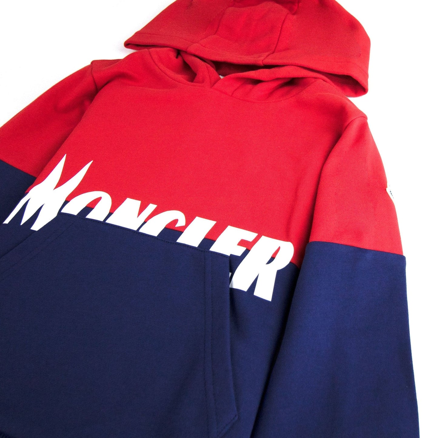 Moncler Junior Maglia Con Cappuccino Hooded Sweatshirt Red 456