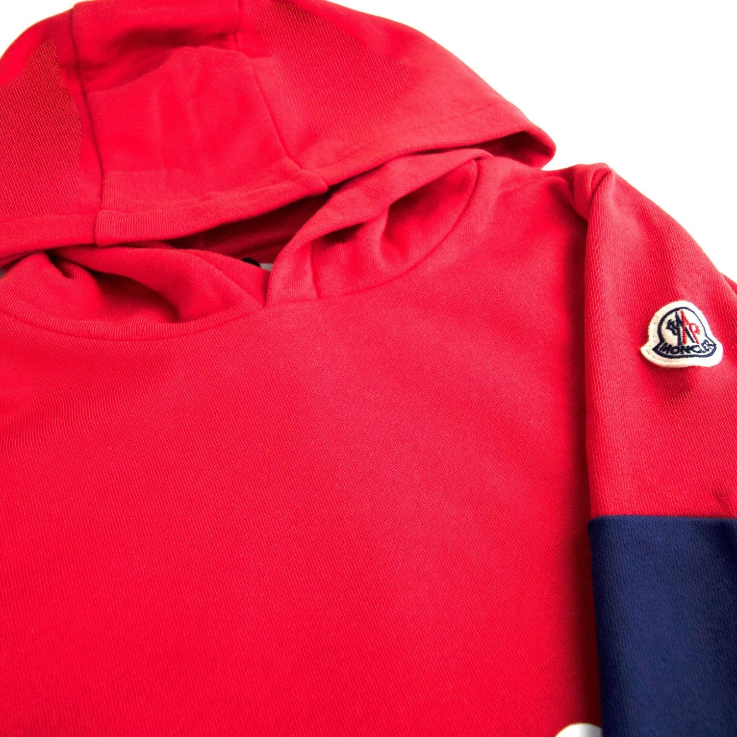 Moncler Junior Maglia Con Cappuccino Hooded Sweatshirt Red 456