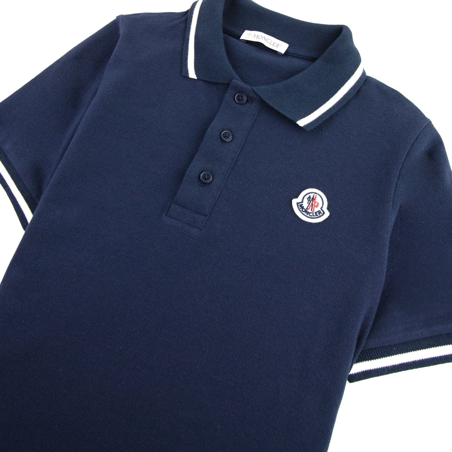 Moncler Junior Maglia Manica Short Sleeve Polo Navy 773
