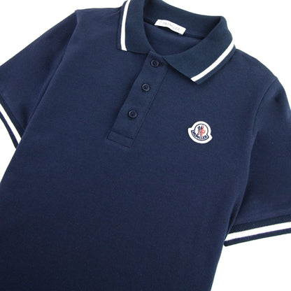Moncler Junior Maglia Manica Short Sleeve Polo Navy 773