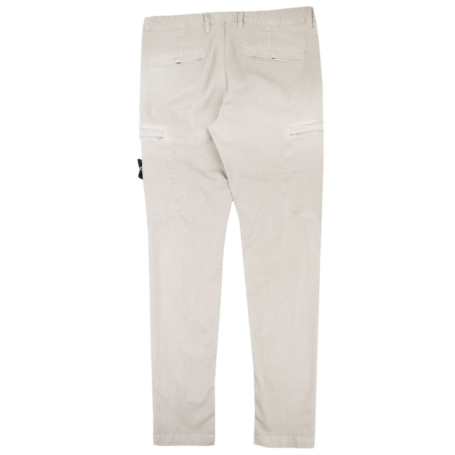 Stone Island 32IL1 Garment Dyed Zip Pocket Cargo Trousers Beige V0195