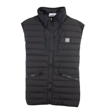 Stone Island Woven Pin Gilet Black V0029