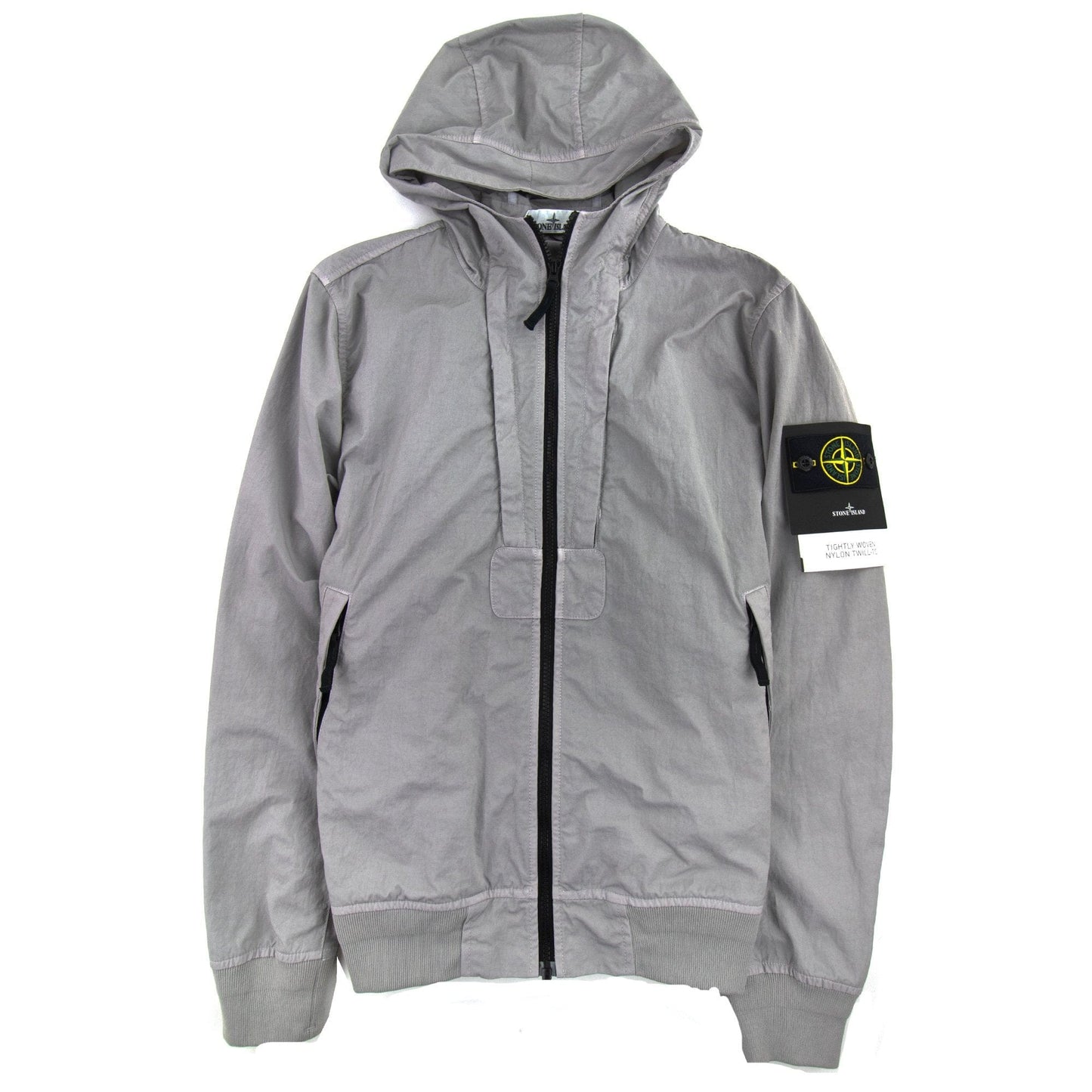 Stone Island Woven Nylon Twill TC Jacket Light Grey