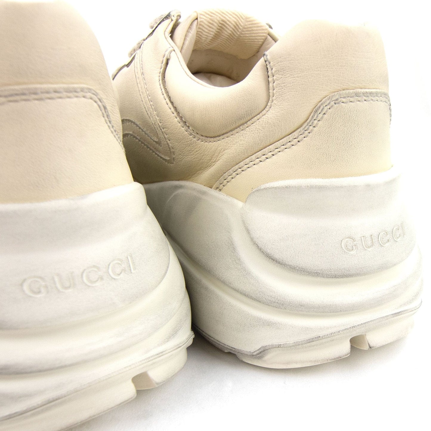Gucci Rhyton Leather Sneaker Ivory 9522