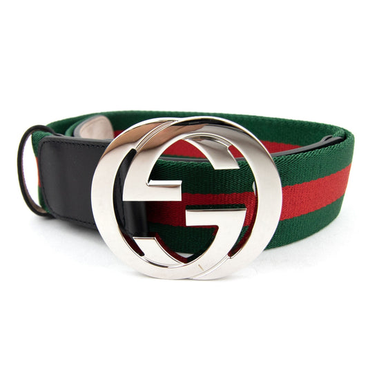 Gucci Interlocked GG Belt Green/Black 1060