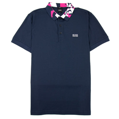 Hugo Boss Paule 2 Logo Collar Polo Navy 410