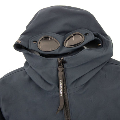 C.P. Company Undersixteen Shell Hooded Goggle Jacket Navy 888