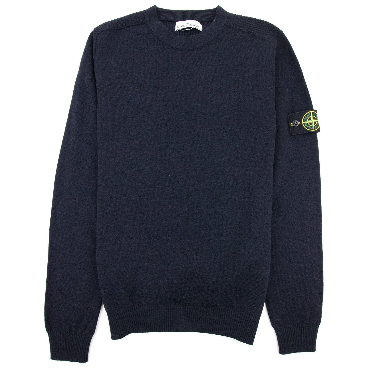 Stone Island Crew Neck Knitted Sweatshirt Navy V0020