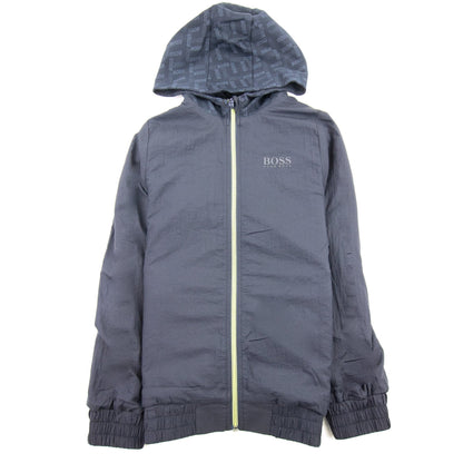 Hugo Boss Kids Reversible Zip Up Hoodie Navy
