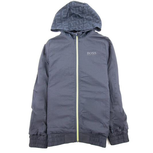 Hugo Boss Kids Reversible Zip Up Hoodie Navy