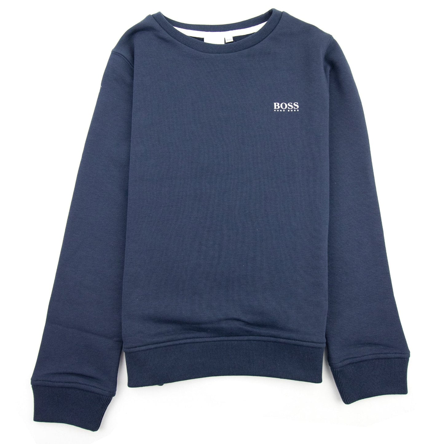 Hugo Boss Kids Chest Logo Crew Neck Sweat Navy
