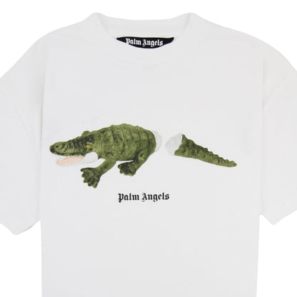 Palm Angels Croco T Shirt White/green