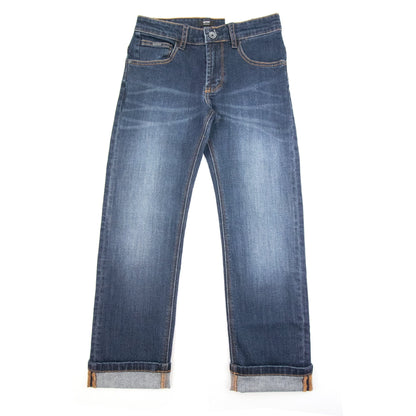 Hugo Boss Kids Adjustable Regular Fit Jeans Dark Blue