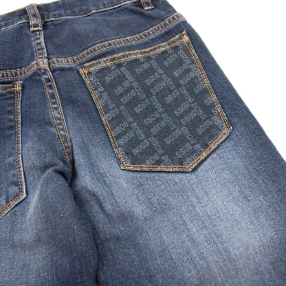 Hugo Boss Kids Adjustable Regular Fit Jeans Dark Blue