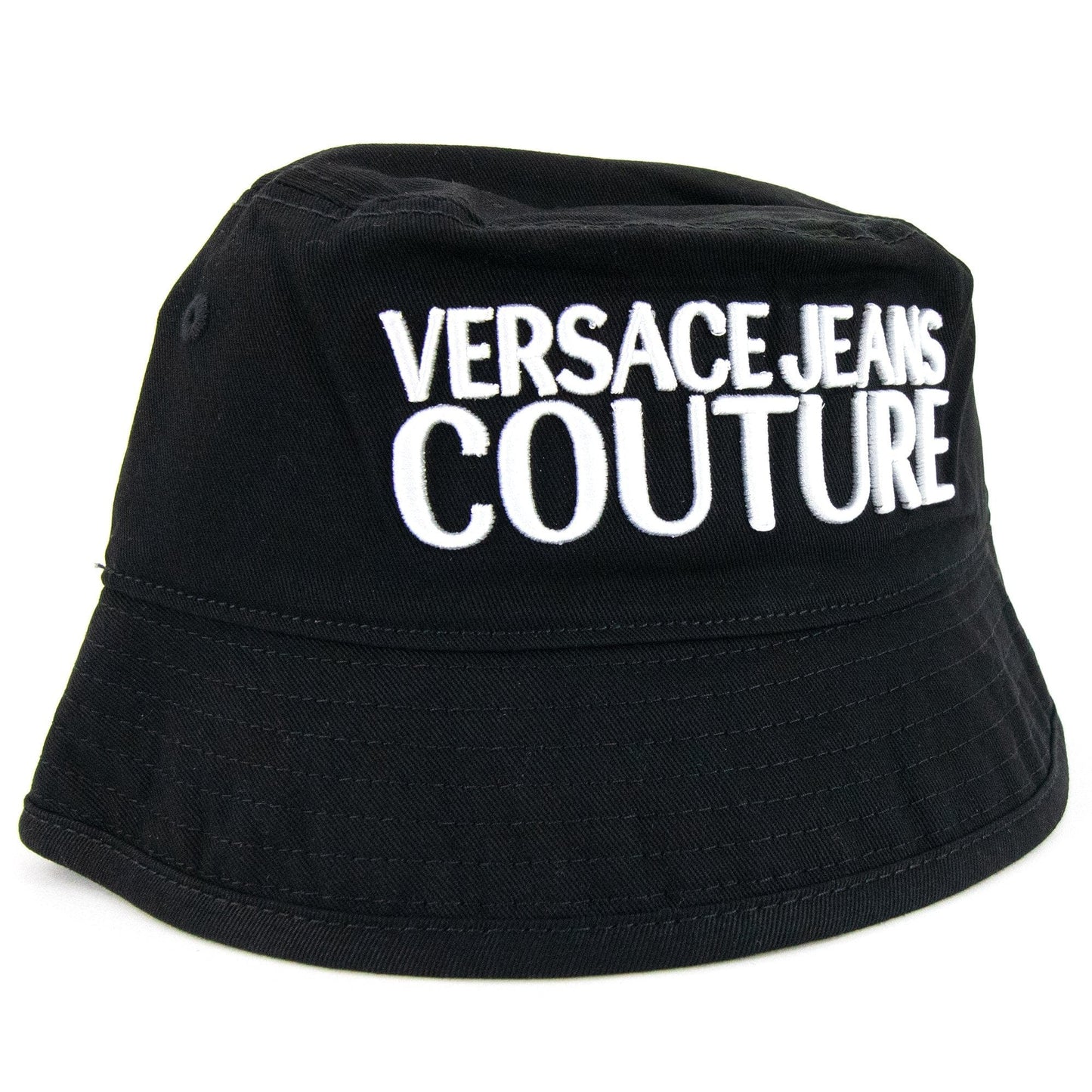 Versace Jeans Couture Logo Embroidered Fisherman Hat Black 899