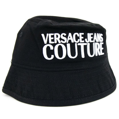 Versace Jeans Couture Logo Embroidered Fisherman Hat Black 899