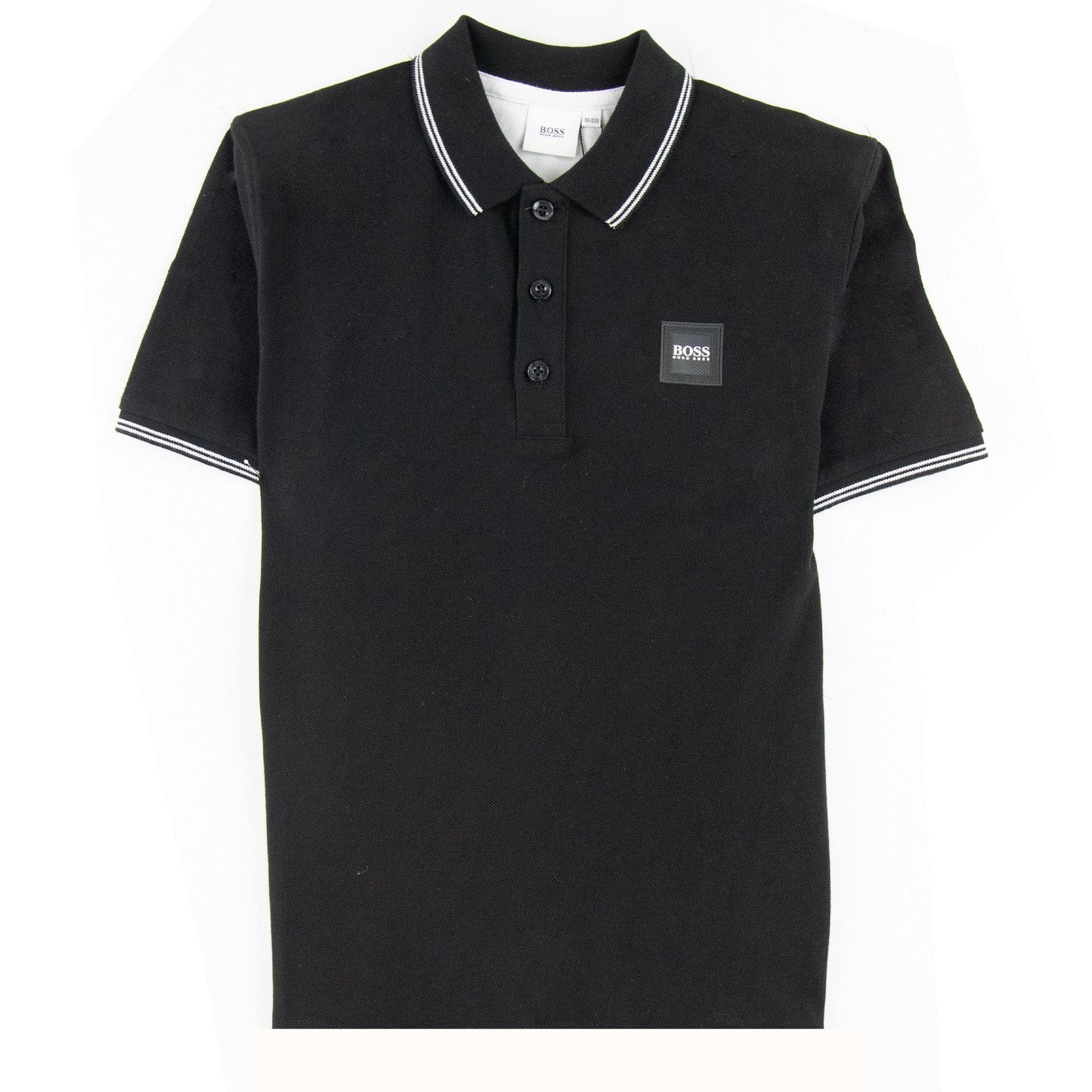 Hugo Boss Kids Square Logo S/s Polo Black