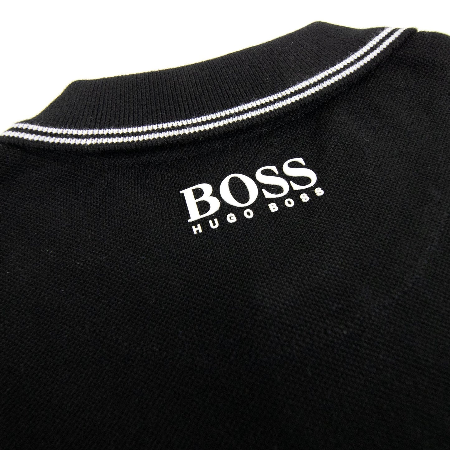 Hugo Boss Kids Square Logo S/s Polo Black